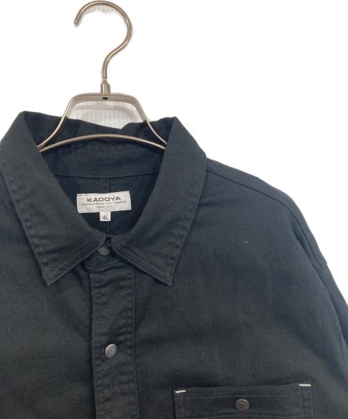 KADOYA（カドヤ）KADOYA (カドヤ) MOTO WORK SHIRT ブラック サイズ:4Lの古着・服飾アイテム