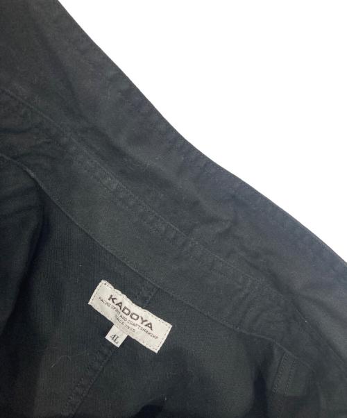 KADOYA（カドヤ）KADOYA (カドヤ) MOTO WORK SHIRT ブラック サイズ:4Lの古着・服飾アイテム