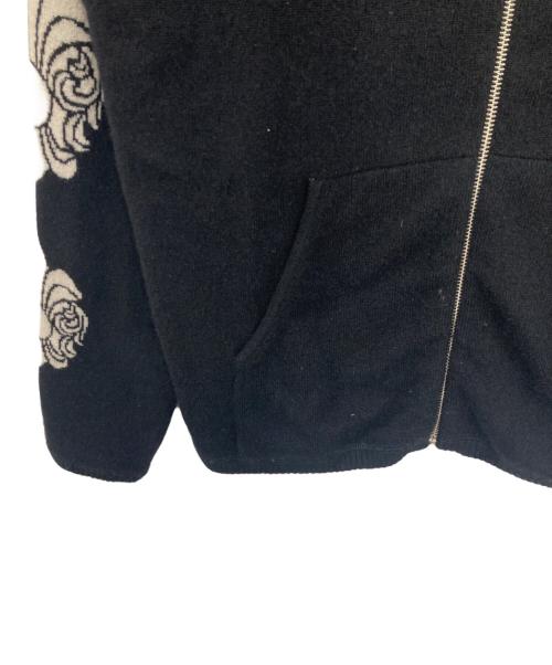 Amal Guessous（アマルゲソウス）Amal Guessous (アマルゲソウス) カシミヤニットジップパーカー ブラック サイズ:MEDの古着・服飾アイテム