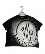 MONCLERモンクレール）の古着「フロントビッグロゴプリントTシャツ」｜ブラック
