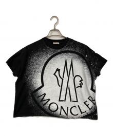 MONCLER（モンクレール）の古着「フロントビッグロゴプリントTシャツ」｜ブラック