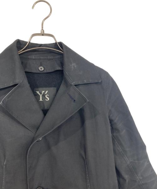 Y's（ワイズ）Y's (ワイズ) MACKINTOSH (マッキントッシュ) ステンカラーコート ブラック サイズ:2の古着・服飾アイテム