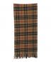 中古・古着 Burberry's (バーバリーズ) カシミヤチェックマフラー ベージュ：6000円