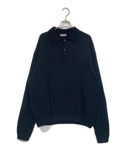 BEAUTY&YOUTH（ビューティーアンドユース）BEAUTY&YOUTH (ビューティーアンドユース) ニットポロシャツ ブラック サイズ:XLの古着・服飾アイテム