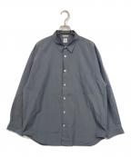 EDIFICE×THOMAS MASONエディフィス×トーマスメイソン）の古着「オーバーサイズ レギュラーカラーシャツ」｜グレー