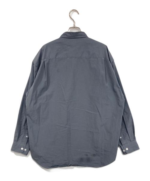 EDIFICE（エディフィス）EDIFICE (エディフィス) THOMAS MASON (トーマスメイソン) オーバーサイズ レギュラーカラーシャツ グレー サイズ:Mの古着・服飾アイテム