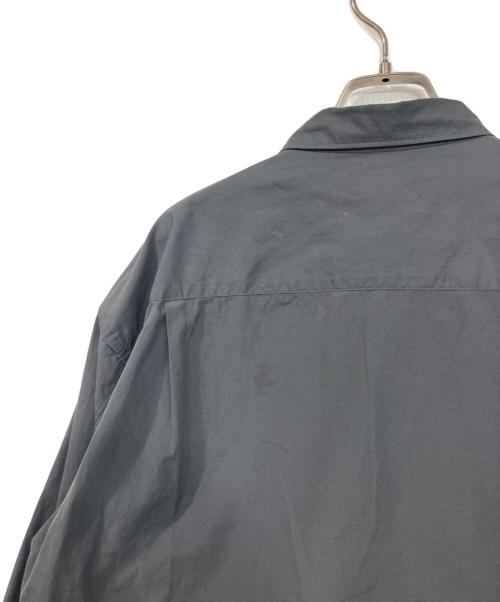 EDIFICE（エディフィス）EDIFICE (エディフィス) THOMAS MASON (トーマスメイソン) オーバーサイズ レギュラーカラーシャツ グレー サイズ:Mの古着・服飾アイテム