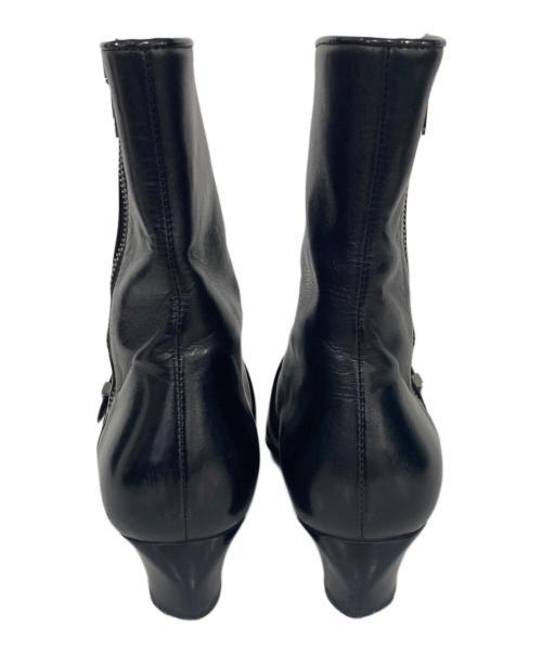 CHANEL（シャネル）CHANEL (シャネル) サイドジップショートブーツ ブラック サイズ:36の古着・服飾アイテム