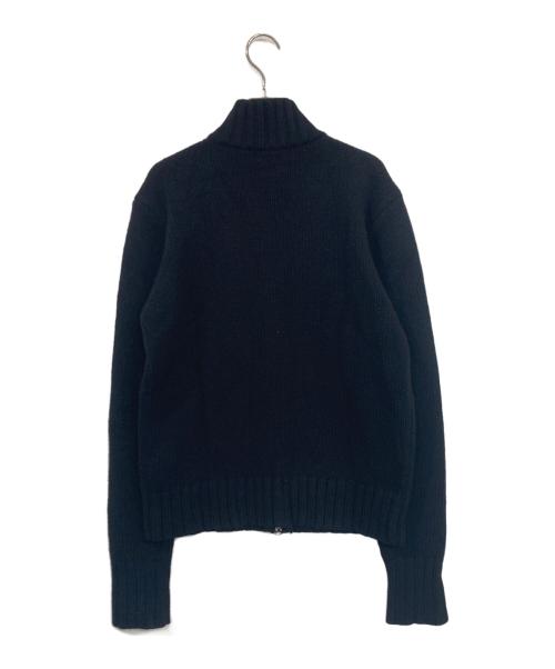 POLO RALPH LAUREN（ポロ・ラルフローレン）POLO RALPH LAUREN (ポロ・ラルフローレン) ラムウールドライバーズニット ブラック サイズ:Mの古着・服飾アイテム