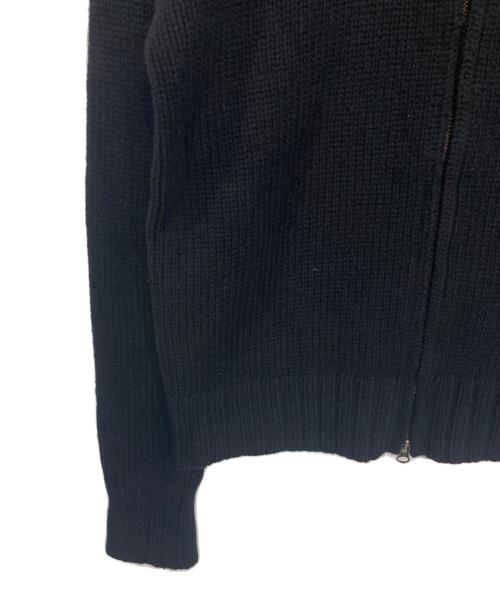 POLO RALPH LAUREN（ポロ・ラルフローレン）POLO RALPH LAUREN (ポロ・ラルフローレン) ラムウールドライバーズニット ブラック サイズ:Mの古着・服飾アイテム