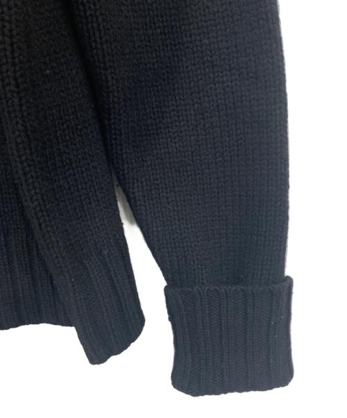 POLO RALPH LAUREN（ポロ・ラルフローレン）POLO RALPH LAUREN (ポロ・ラルフローレン) ラムウールドライバーズニット ブラック サイズ:Mの古着・服飾アイテム