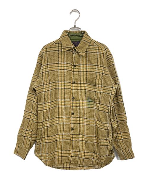 PENDLETON（ペンドルトン）PENDLETON (ペンドルトン) 70’sウールシャツ イエロー サイズ:Mの古着・服飾アイテム