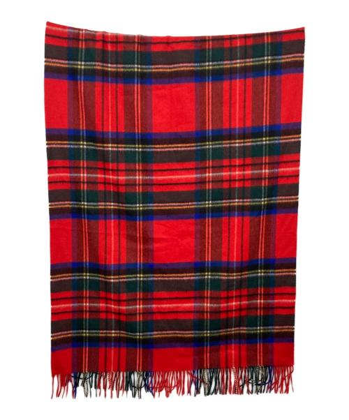 JOHNSTONS OF ELGIN（ジョンストンズオブエルガン）JOHNSTONS OF ELGIN (ジョンストンズオブエルガン) カシミヤマフラー レッドの古着・服飾アイテム