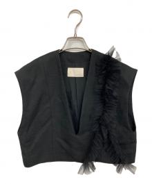 aere（アエレ）の古着「2way tulle vest」｜ブラック