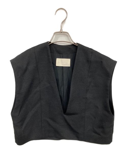 aere（アエレ）aere (アエレ) 2way tulle vest ブラック サイズ:36の古着・服飾アイテム