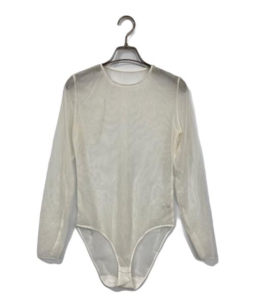 e（イー）e (イー) BIOTOP (ビオトープ) Sheer Body Suit Tops アイボリー サイズ:1の古着・服飾アイテム