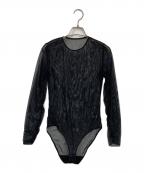 e×BIOTOPイー×ビオトープ）の古着「Sheer Body Suit Tops」｜ブラック