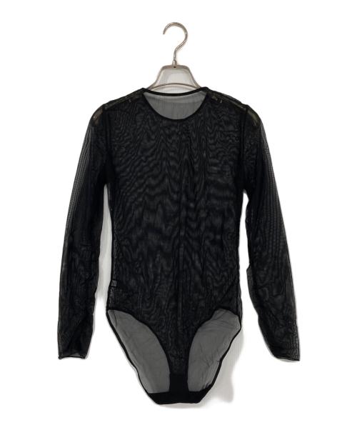 e（イー）e (イー) BIOTOP (ビオトープ) Sheer Body Suit Tops ブラック サイズ:1の古着・服飾アイテム