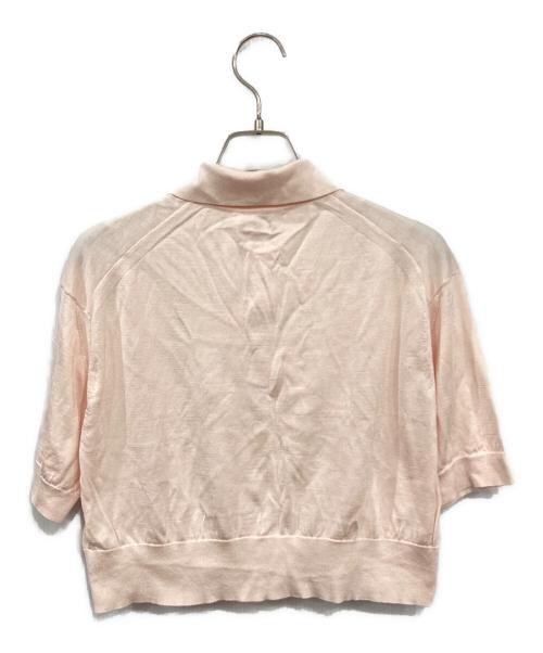 AURALEE（オーラリー）AURALEE (オーラリー) シルクニットポロシャツ ピンクの古着・服飾アイテム