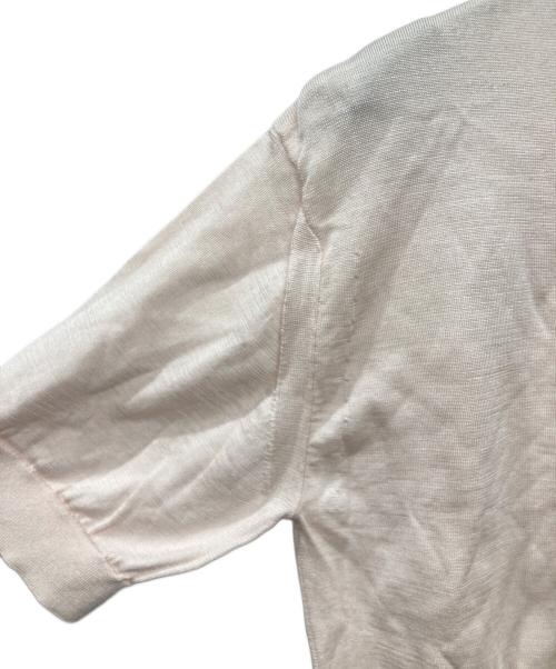 AURALEE（オーラリー）AURALEE (オーラリー) シルクニットポロシャツ ピンクの古着・服飾アイテム