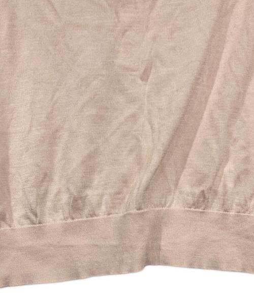 AURALEE（オーラリー）AURALEE (オーラリー) シルクニットポロシャツ ピンクの古着・服飾アイテム
