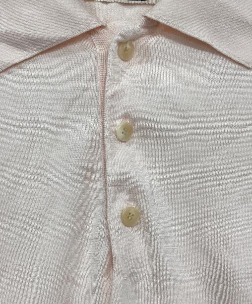 AURALEE（オーラリー）AURALEE (オーラリー) シルクニットポロシャツ ピンクの古着・服飾アイテム