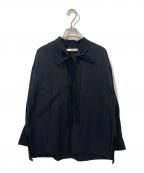 LOHENローヘン）の古着「ボウタイブラウス」｜ブラック