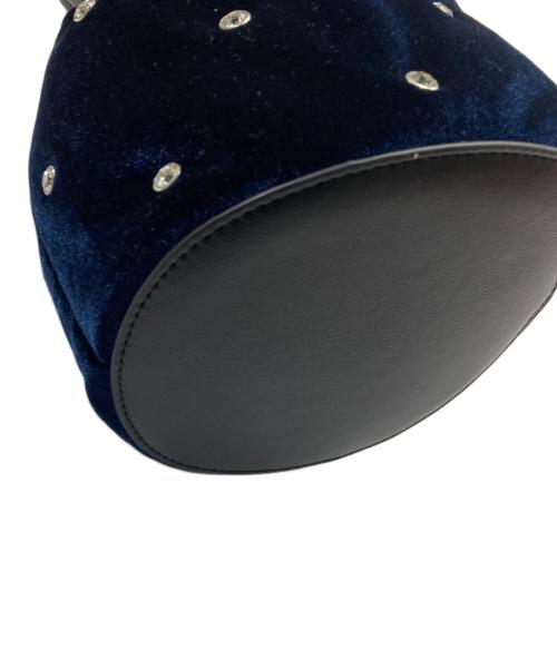 UNITED ARROWS（ユナイテッドアローズ）UNITED ARROWS (ユナイテッドアローズ) ミックスビジュー ショルダーバッグ ネイビーの古着・服飾アイテム