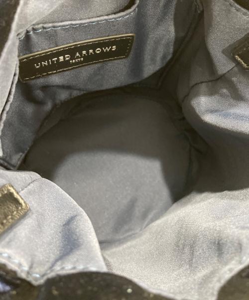 UNITED ARROWS（ユナイテッドアローズ）UNITED ARROWS (ユナイテッドアローズ) ミックスビジュー ショルダーバッグ ネイビーの古着・服飾アイテム