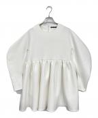 TSURU by MARIKO OIKAWAツルバイマリコオイカワ）の古着「Kiran/ペプラムカットソー」｜ホワイト