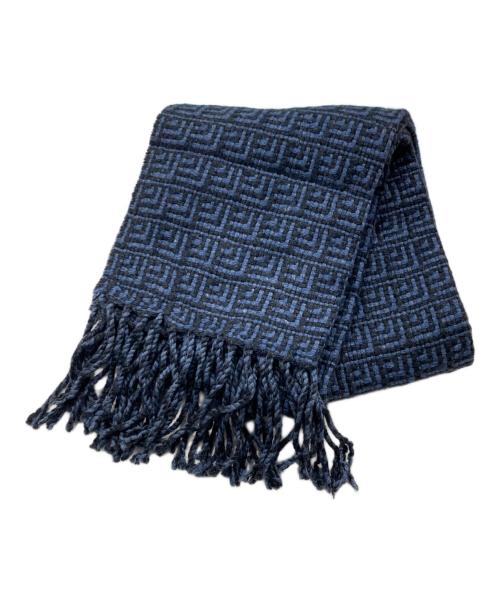 MCM（エムシーエム）MCM (エムシーエム) カシミヤシルクマフラー ブルーの古着・服飾アイテム