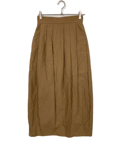 UNITED ARROWS（ユナイテッドアローズ）UNITED ARROWS (ユナイテッドアローズ) サテン ウエスト ロングスカート ブラウン サイズ:38 未使用品の古着・服飾アイテム
