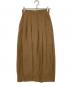 UNITED ARROWS（ユナイテッドアローズ）の古着「サテン ウエスト ロングスカート」｜ブラウン