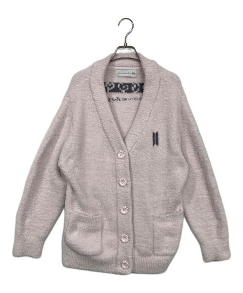 gelato pique（ジェラートピケ）gelato pique (ジェラートピケ) BTS (ビーティーエス) コラボカーディガン ピンク サイズ:SMの古着・服飾アイテム