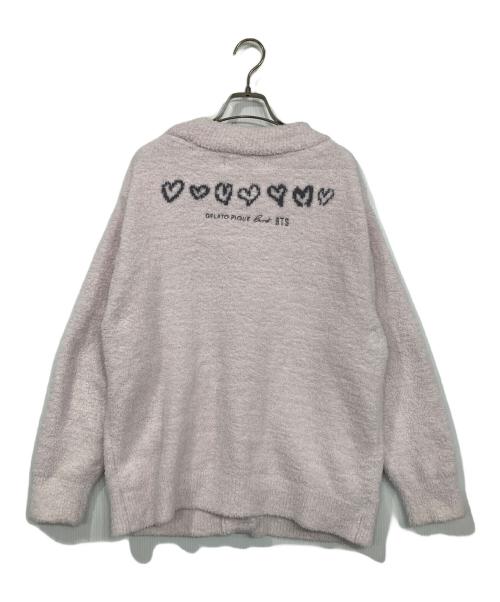 gelato pique（ジェラートピケ）gelato pique (ジェラートピケ) BTS (ビーティーエス) コラボカーディガン ピンク サイズ:SMの古着・服飾アイテム