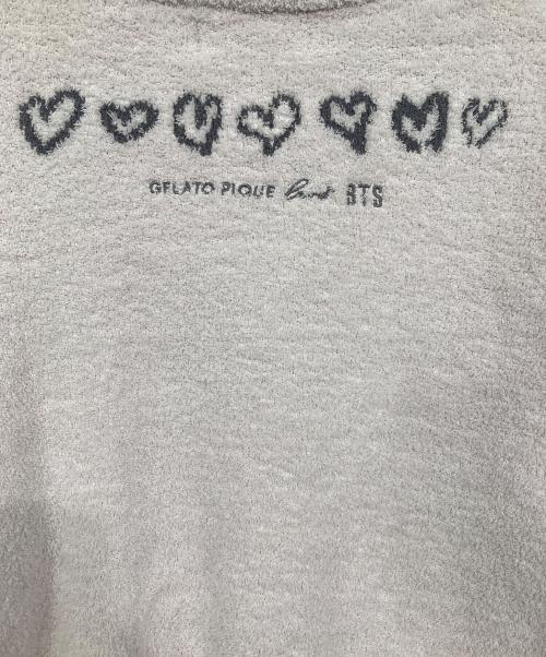 gelato pique（ジェラートピケ）gelato pique (ジェラートピケ) BTS (ビーティーエス) コラボカーディガン ピンク サイズ:SMの古着・服飾アイテム