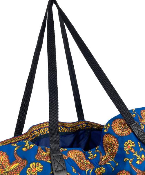 TOGA VIRILIS（トーガ ビリリース）TOGA VIRILIS (トーガ ビリリース) プリントトートバッグ ブルーの古着・服飾アイテム