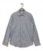 BROOKS BROTHERSブルックスブラザーズ）の古着「ヒッコリーシャツ」｜ブルー