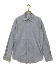 BROOKS BROTHERS（ブルックスブラザーズ）の古着「ヒッコリーシャツ」｜ブルー