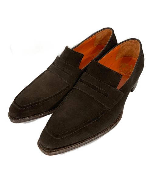 Perfetto（ペルフェット）perfetto (ペルフェット) スエードローファー ブラウン サイズ:7 1/2の古着・服飾アイテム