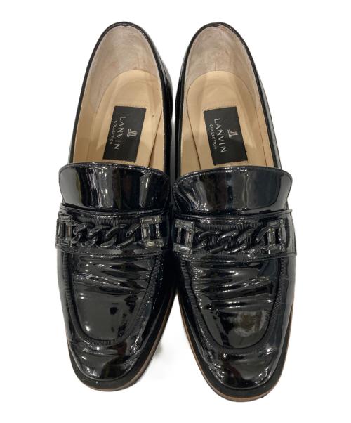 LANVIN COLLECTION（ランバンコレクション）LANVIN COLLECTION (ランバンコレクション) パテントローファー ブラック サイズ:22の古着・服飾アイテム