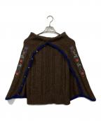 tricot COMME des GARCONSトリココムデギャルソン）の古着「ケープポンチョニット」｜ブラウン