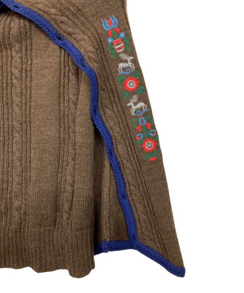 tricot COMME des GARCONS（トリココムデギャルソン）tricot COMME des GARCONS (トリココムデギャルソン) ケープポンチョニット ブラウン サイズ:記載無しの古着・服飾アイテム