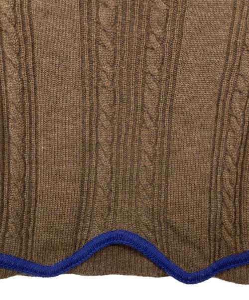 tricot COMME des GARCONS（トリココムデギャルソン）tricot COMME des GARCONS (トリココムデギャルソン) ケープポンチョニット ブラウン サイズ:記載無しの古着・服飾アイテム