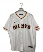 NIKE×ジャイアンツナイキ×ジャイアンツ）の古着「ベースボールシャツ」｜ホワイト