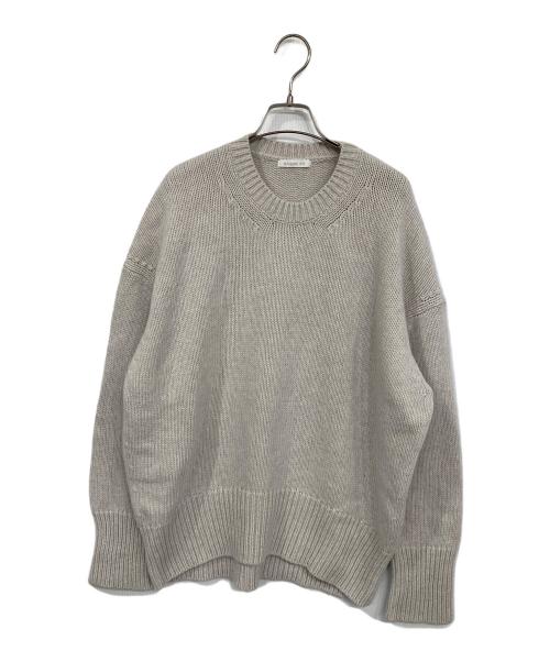 GALERIE VIE（ギャルリーヴィー）GALERIE VIE (ギャルリーヴィー) ファインウール クルーネックプルオーバー ベージュ サイズ:Mの古着・服飾アイテム