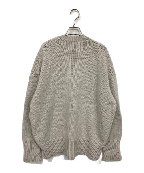 GALERIE VIE（ギャルリーヴィー）GALERIE VIE (ギャルリーヴィー) ファインウール クルーネックプルオーバー ベージュ サイズ:Mの古着・服飾アイテム