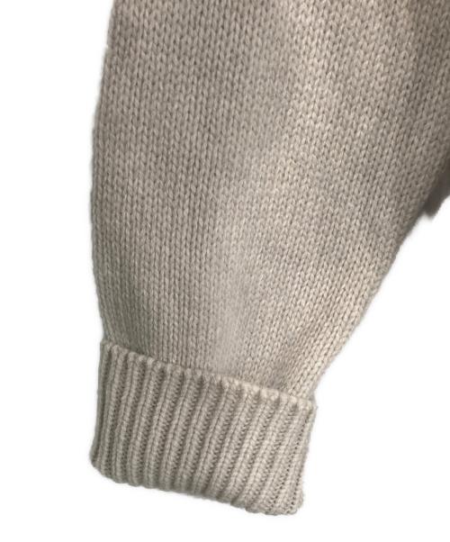 GALERIE VIE（ギャルリーヴィー）GALERIE VIE (ギャルリーヴィー) ファインウール クルーネックプルオーバー ベージュ サイズ:Mの古着・服飾アイテム