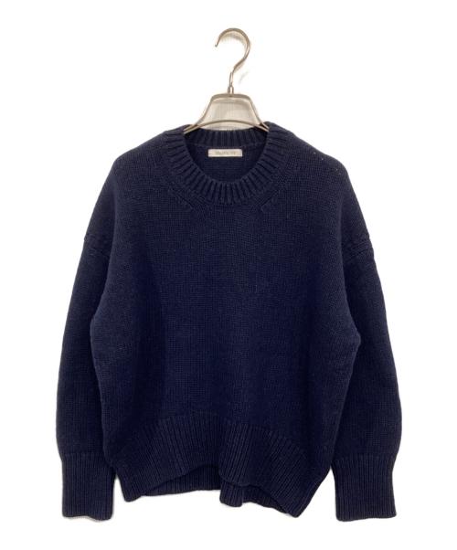 GALERIE VIE（ギャルリーヴィー）GALERIE VIE (ギャルリーヴィー) ファインウール クルーネックプルオーバー ネイビー サイズ:Sの古着・服飾アイテム