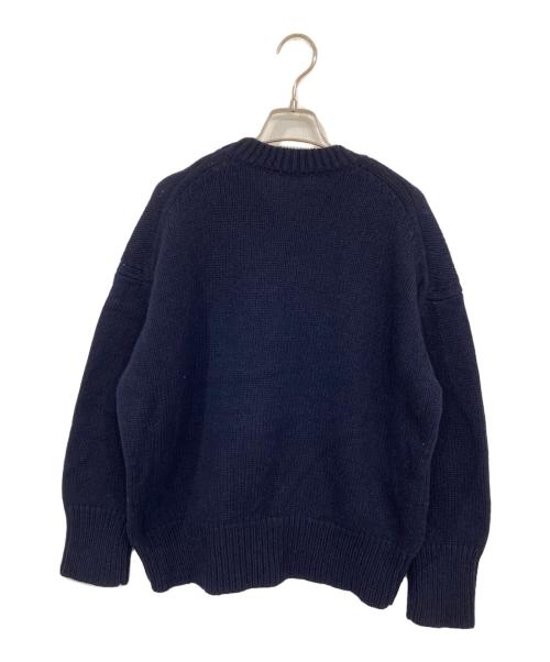 GALERIE VIE（ギャルリーヴィー）GALERIE VIE (ギャルリーヴィー) ファインウール クルーネックプルオーバー ネイビー サイズ:Sの古着・服飾アイテム